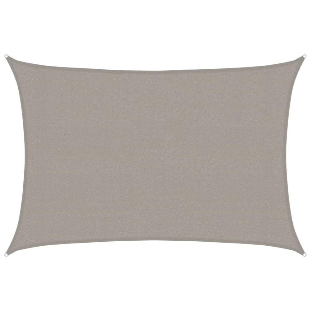 Voile d'ombrage 160 g/m² rectangulaire gris clair 3x5 m pehd