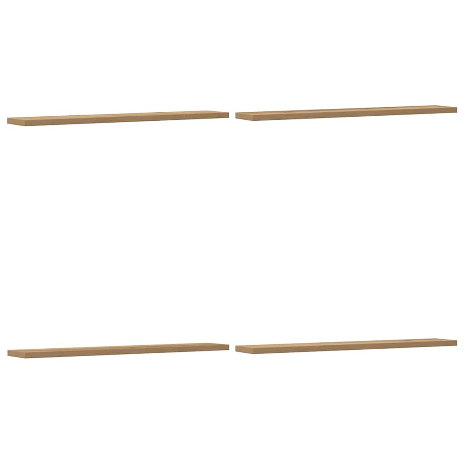 Étagères murales 4 pcs chêne artisanal 60x20x1,5 cm