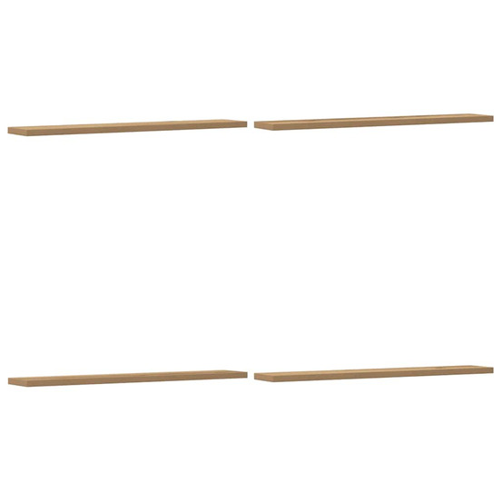 Étagères murales 4 pcs chêne artisanal 60x20x1,5 cm