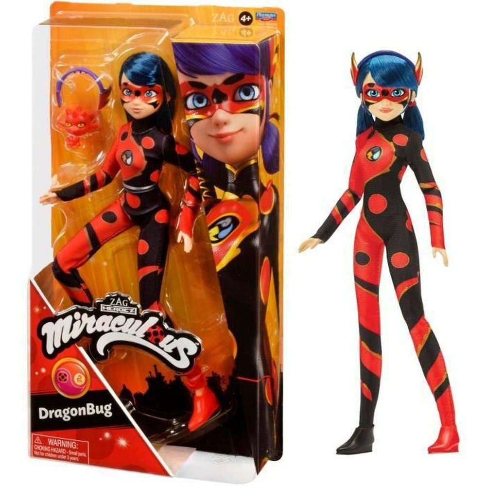 Miraculous ladybug - poupée dragon bug 26 cm