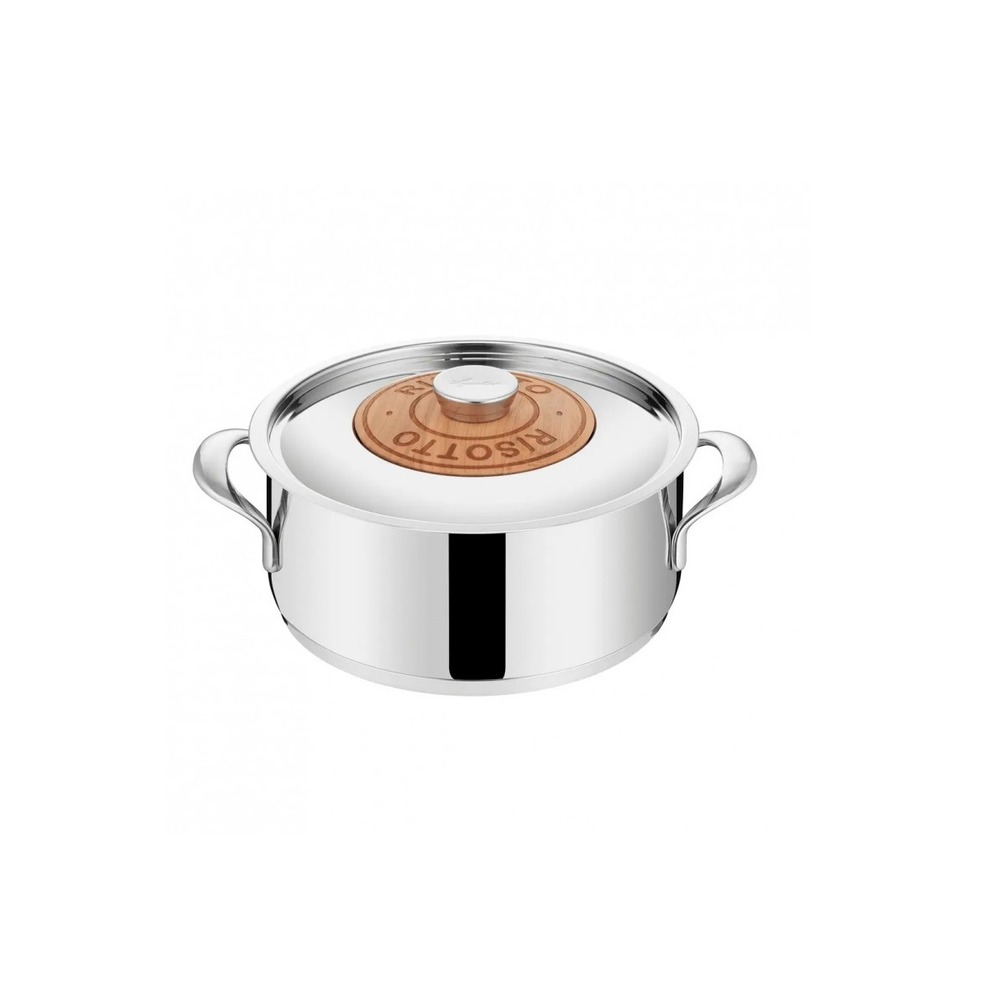 Faitout inox 24cm avec couvercle - 011204032424