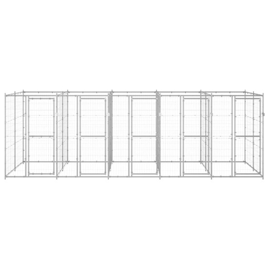 Chenil extérieur acier galvanisé 12,1 m²