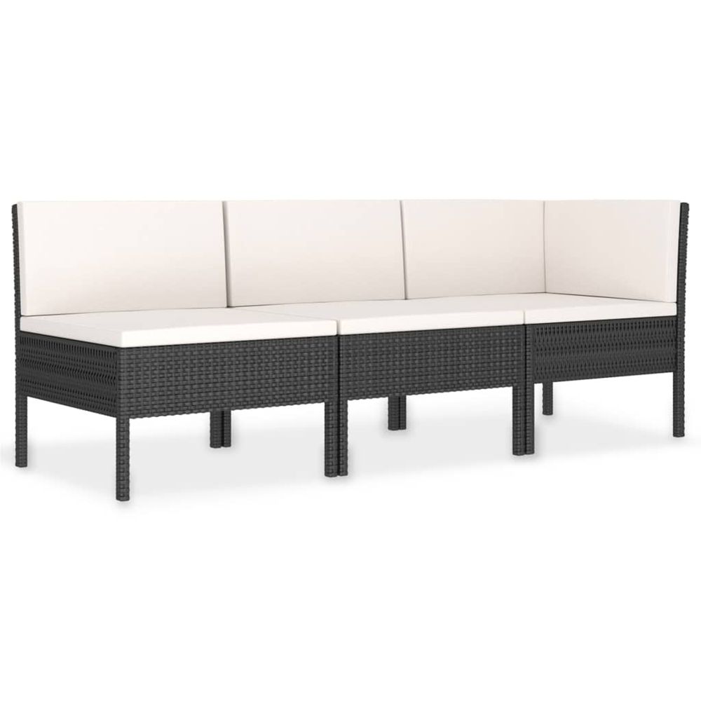 Salon de jardin 3 pcs avec coussins