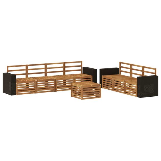 Ensembles de canapés 8 pc bois d'acacia massif
