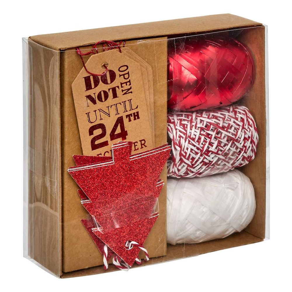 Kit de 3 bolducs de noël et 12 étiquettes cadeau