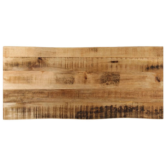 Dessus de table bord vivant 80x40x3,8 cm bois de manguier brut