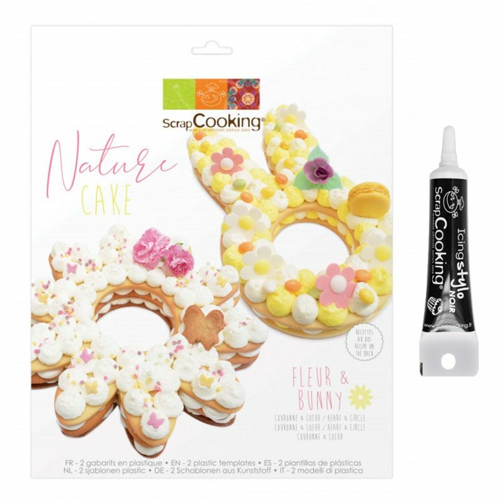 Coffret nature cake + stylo de glaçage noir