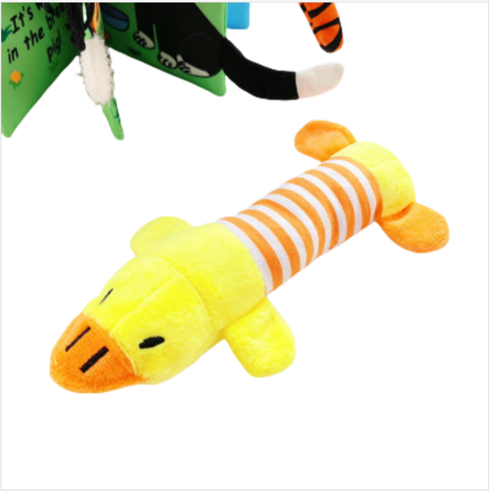 Jouets pour chiens en forme de crocodile, d'âne, de mouton, de renard, de lapin, d'éléphant, de cochon