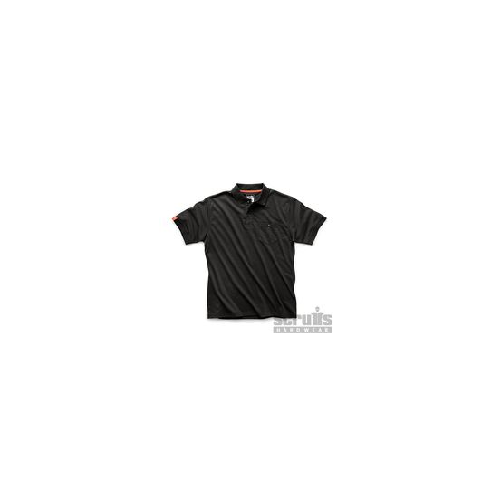 Scruffs - polo noir eco worker - taille xxxl