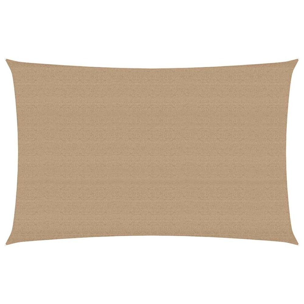 Voile d'ombrage 160 g/m² taupe 3x5 m pehd