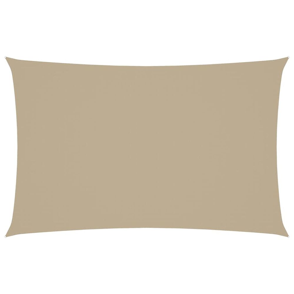 Voile de parasol tissu oxford rectangulaire 2,5x5 m beige