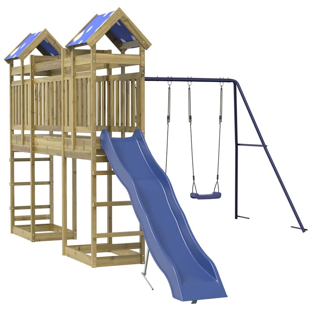 Aire de jeux d'extérieur bois de pin imprégné