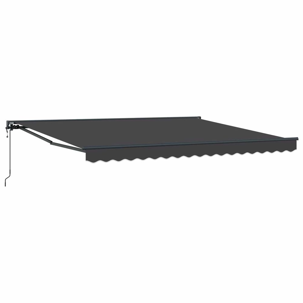 Cadre d'auvent anthracite 400 × 300 cm