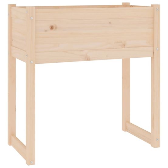 Jardinière d'extérieur 78x40x81 cm bois massif de pin
