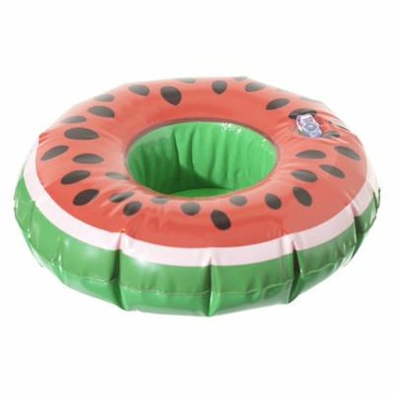 Porte gobelet gonflable pastèque - diam. 17 cm