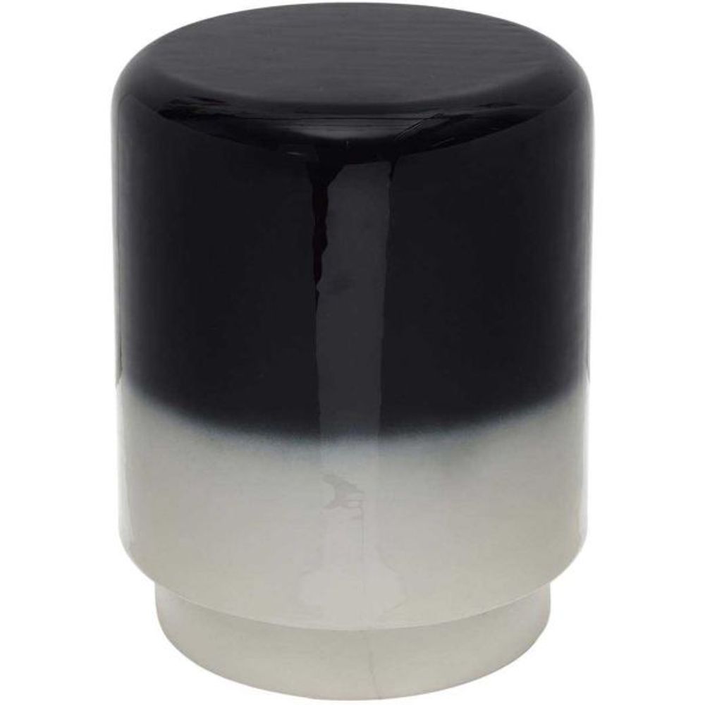 Tabouret en métal bicolore borrar gris