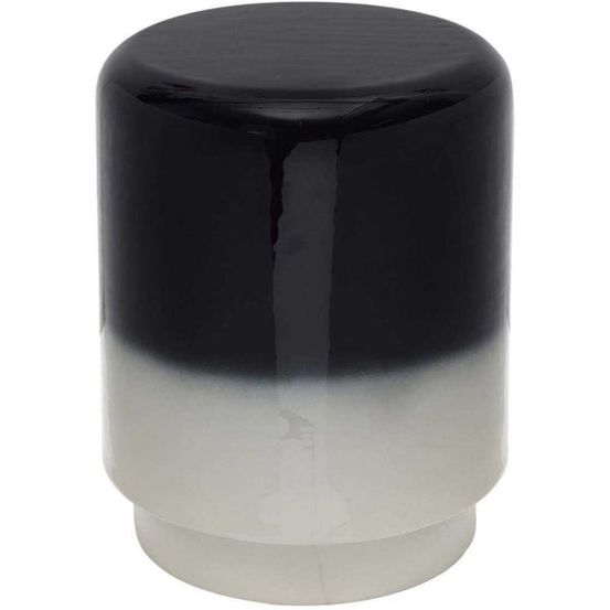 Tabouret en métal bicolore borrar gris
