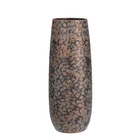 Mica decorations vase clemente - 21x21x55 cm - terre cuite - cuivre