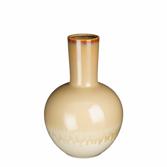 Mica decorations holm vase - h42 x ø28 cm - céramique - crème