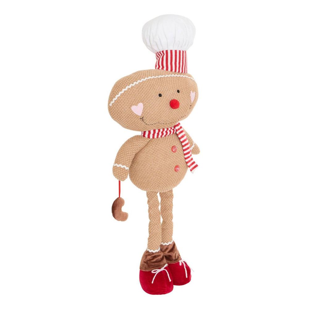 Bonhomme de noël en pain d'épices pimi télescopique h. 76 cm