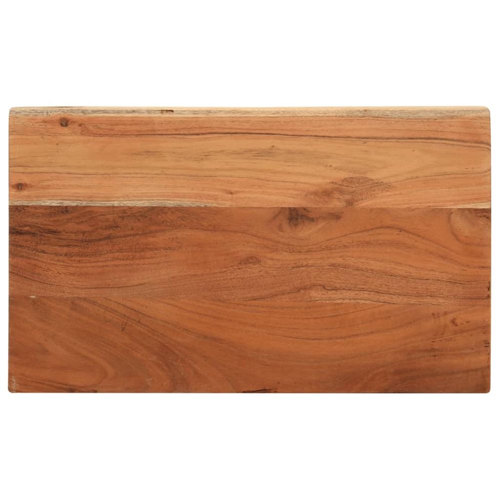 Dessus de table 60x30x3,8 cm rectangulaire bois massif d'acacia