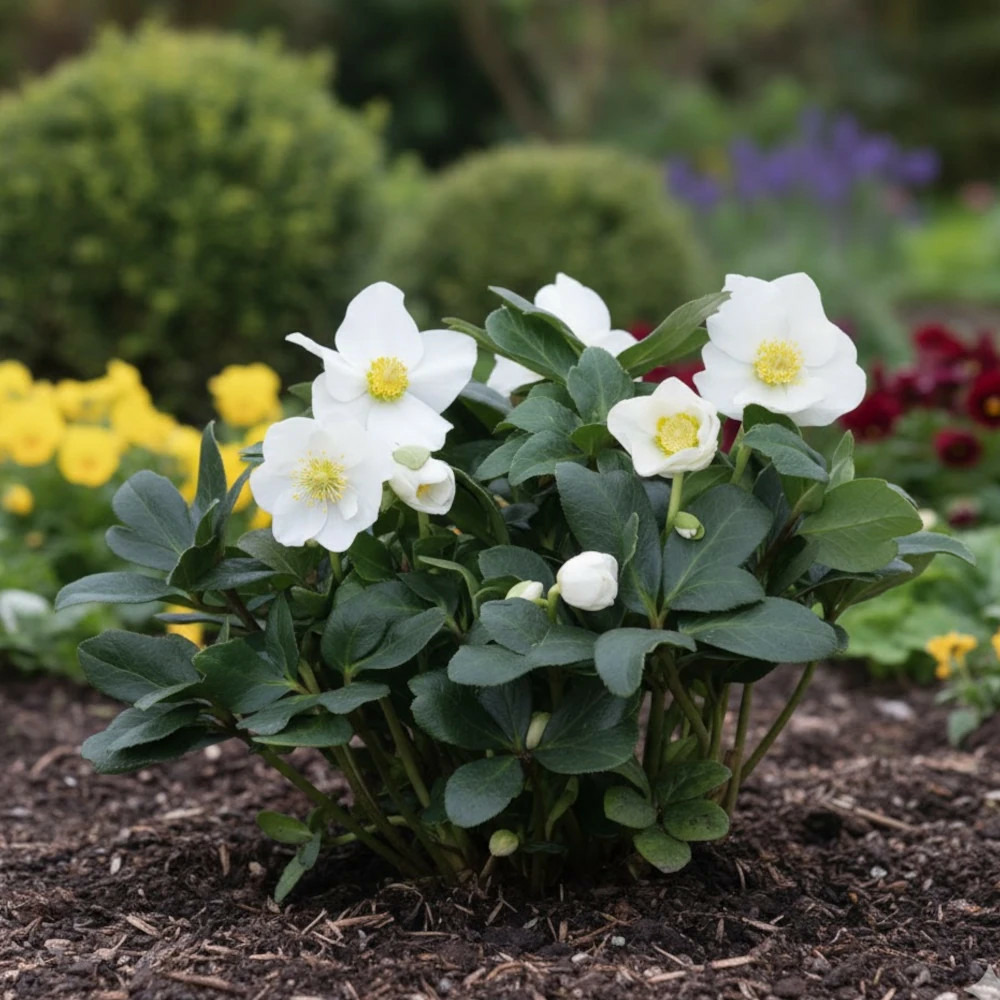 Hellébore hgc® winter ballet® cozy white pot de 1,5l - 20/50 cm