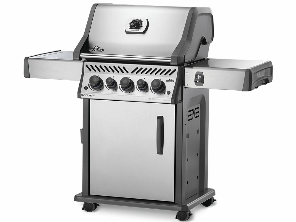 Barbecue à gaz rogue se 425 inox 3 brûleurs + sizzle zone + brûleur arrière