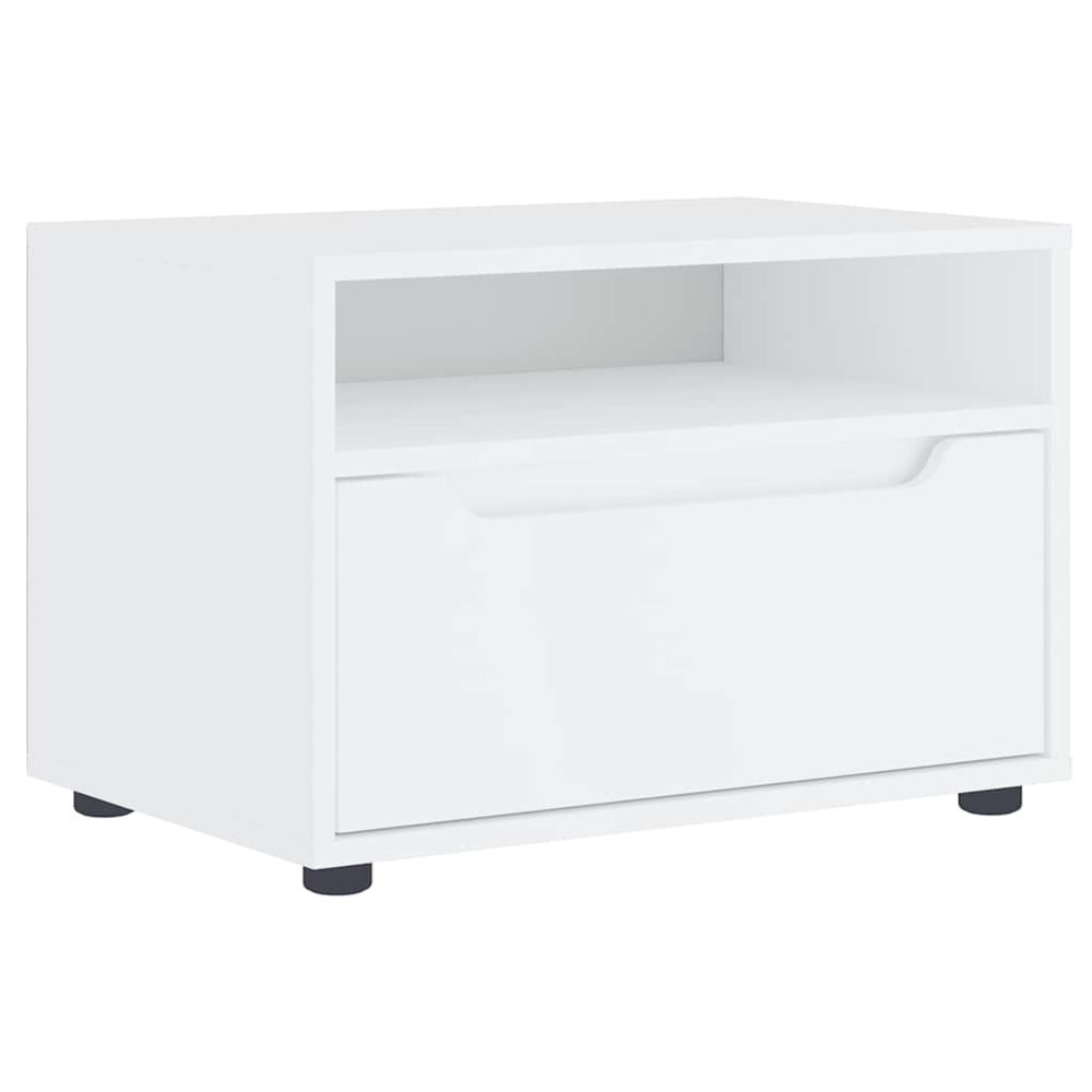 Meuble tv visnes blanc 60x40x38 cm bois d'ingénierie