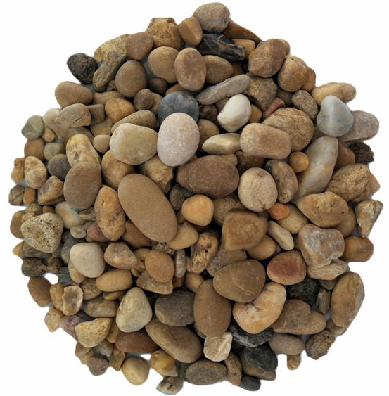 Gravillon roulé jaune 8/16 en big bag de 350 KG