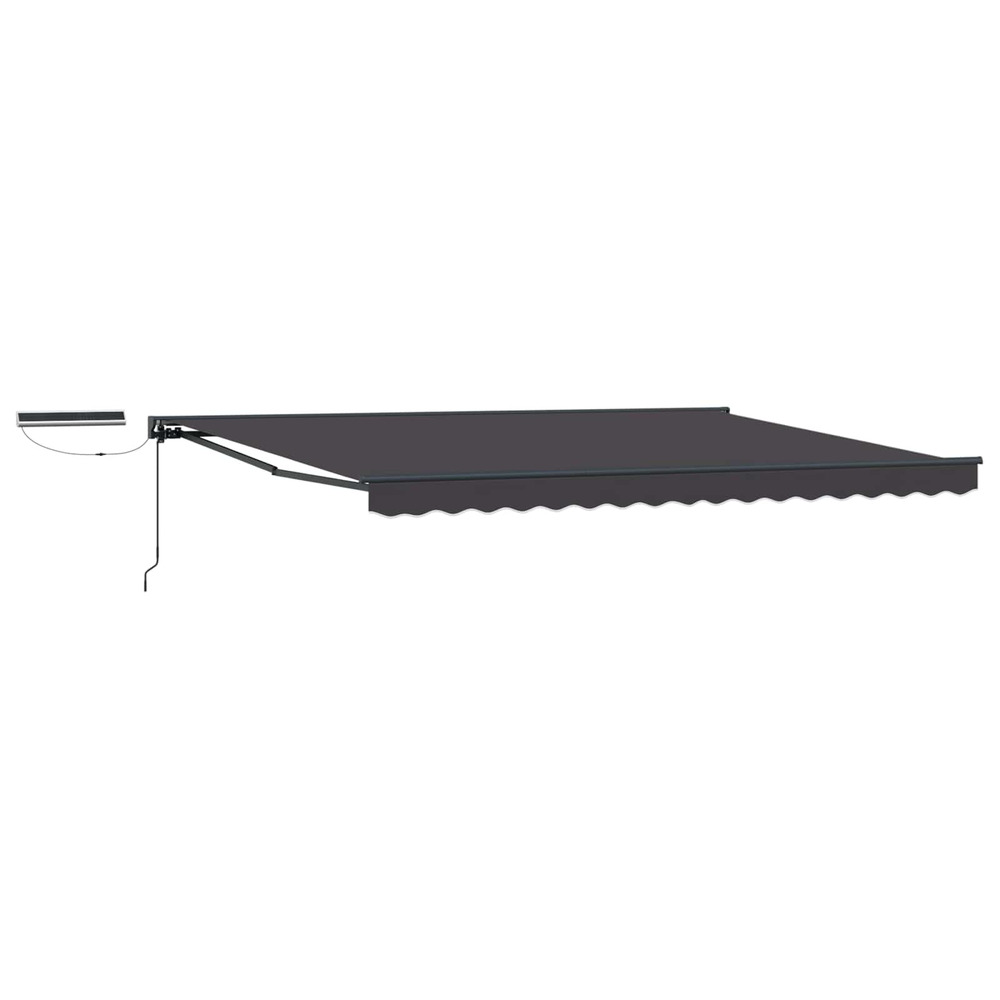 Auvent rétractable électrique anthracite 4 x 2 m