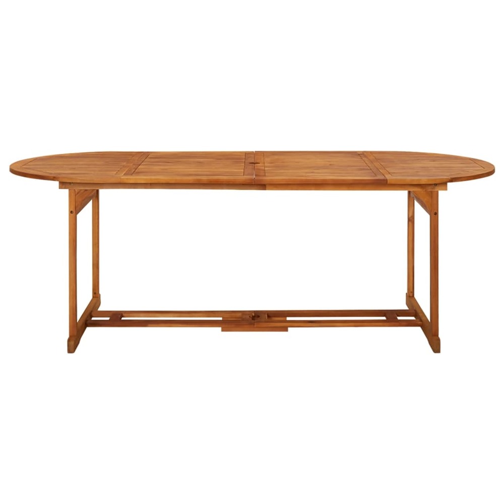 Table à dîner de jardin 220x90x75 cm bois d'acacia massif