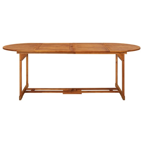 Table à dîner de jardin 220x90x75 cm bois d'acacia massif