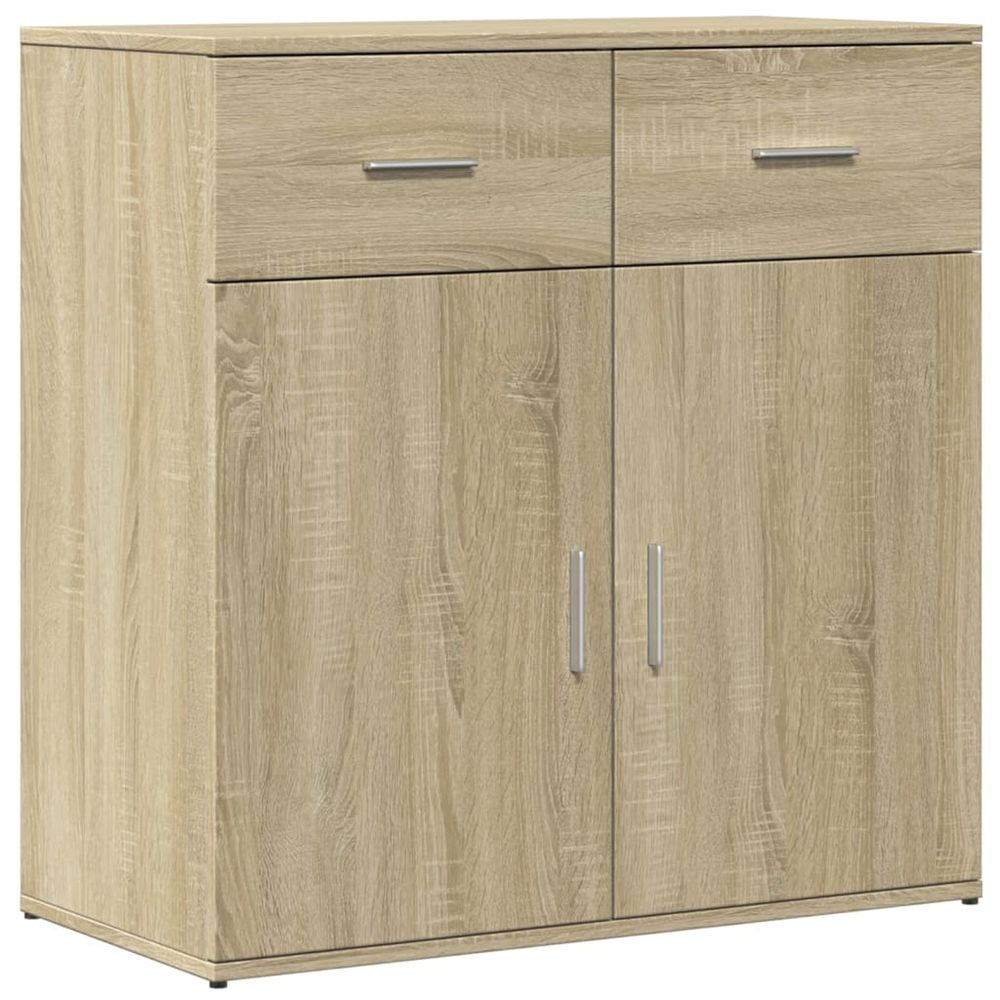 Buffet chêne sonoma 79x38x80 cm bois d'ingénierie