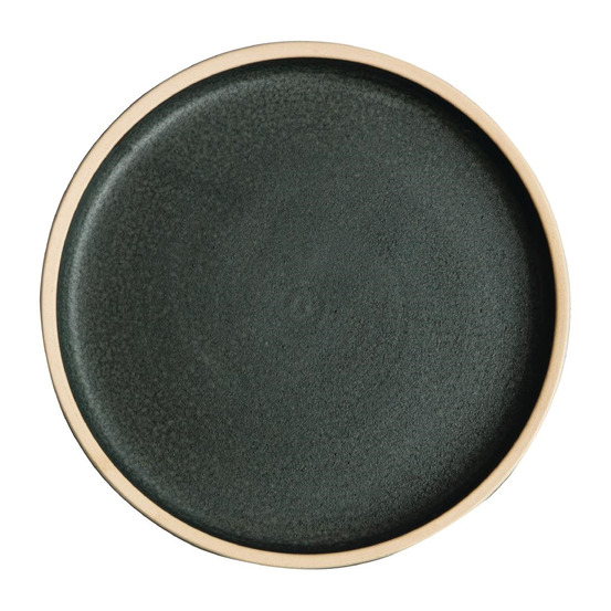 Assiette plate bord droit 180 mm - 6 coloris - lot de 6 - olympia canvas