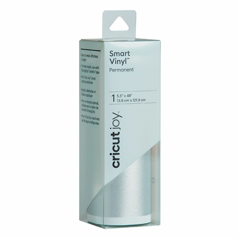 Vinyle permanent argenté brillant 121,9 x 13,9 cm - cricut joy