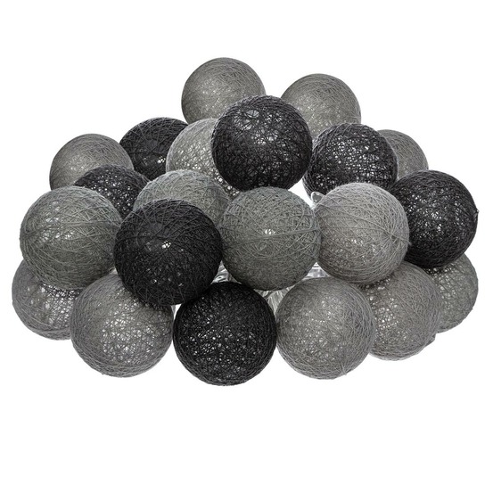 Guirlande led secteur 20 boules assortiments d 6 box