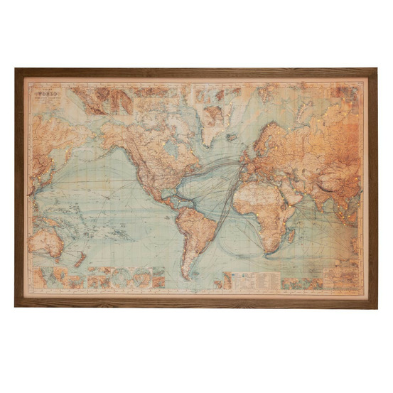 Tableau carte du monde