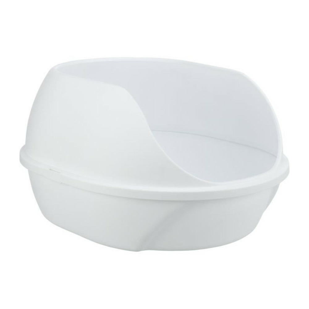 Bac a litiere trixie simao - haut rebord - 48 × 30 × 58 cm - blanc
