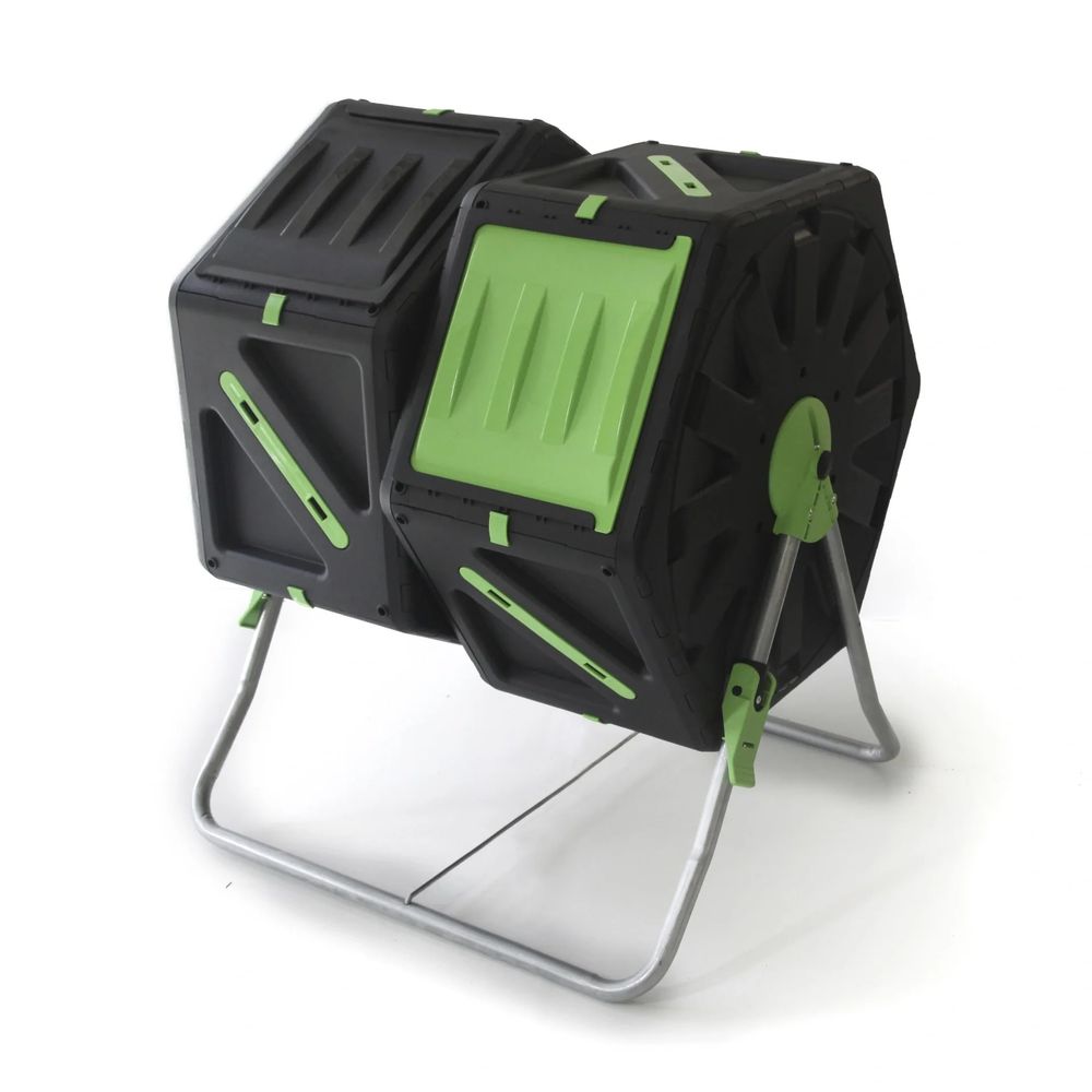 Composteur à tambour, 2 compartiments, 70 litres chacun
