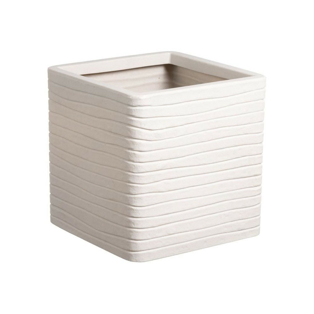 Pot de fleur - strata - carré - banbury - ø 30.5cm x 30cm h - couleur pierre