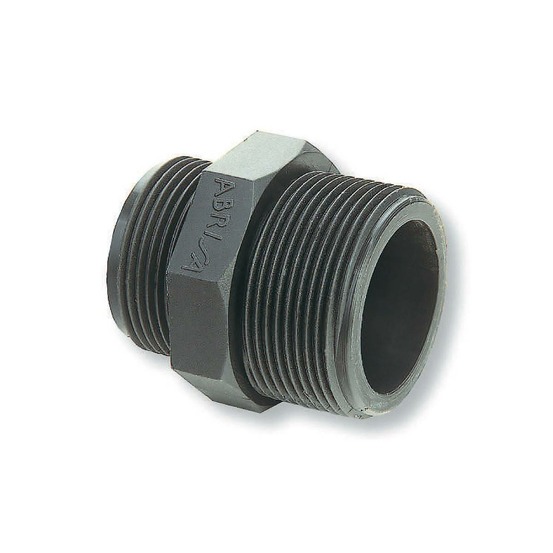 Manchon fileté reduit male male en pehd - ø a: 2'' | ø b: 1''1/2