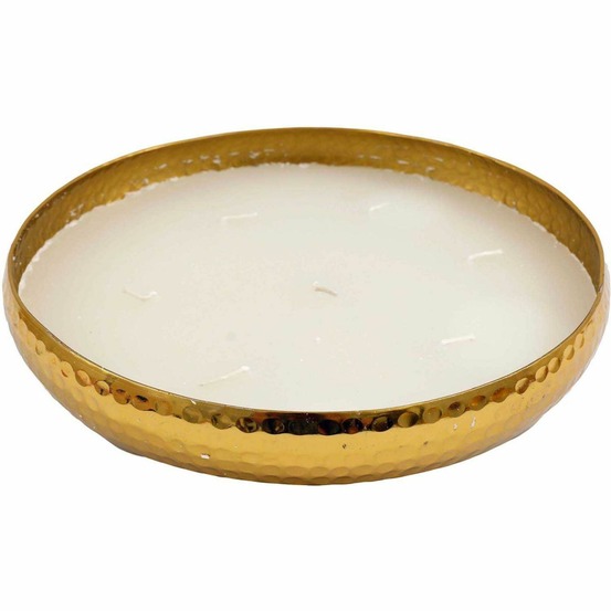 Bougie parfumée en aluminium doré 7 mèches