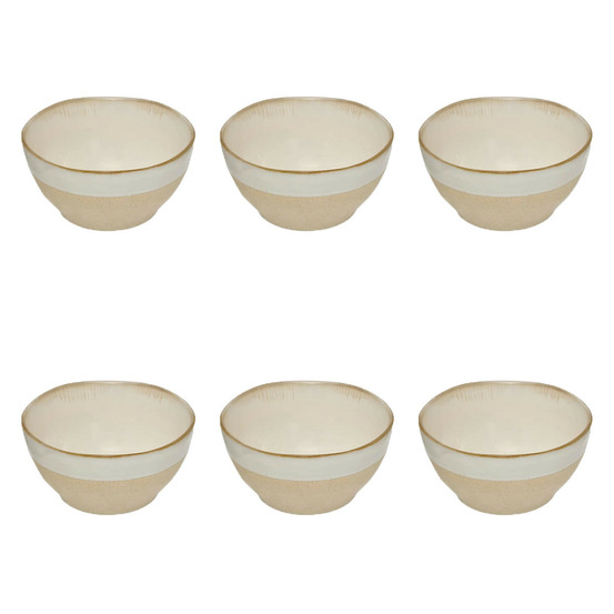 Lot de 6 bols en faïence