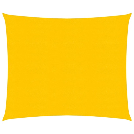 Voile d'ombrage 160 g/m² carré jaune 4x4 m pehd