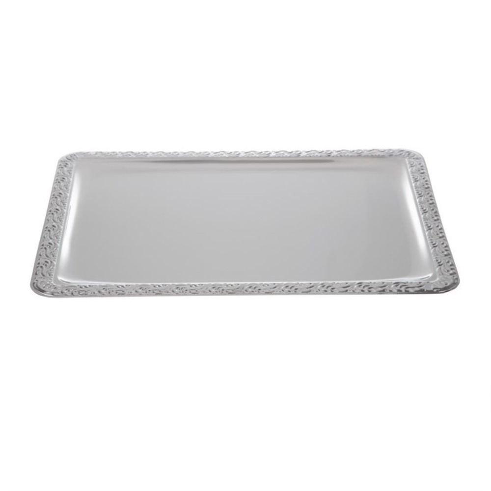 Plateau de service rectangulaire en inox - aps 500 x 360mm