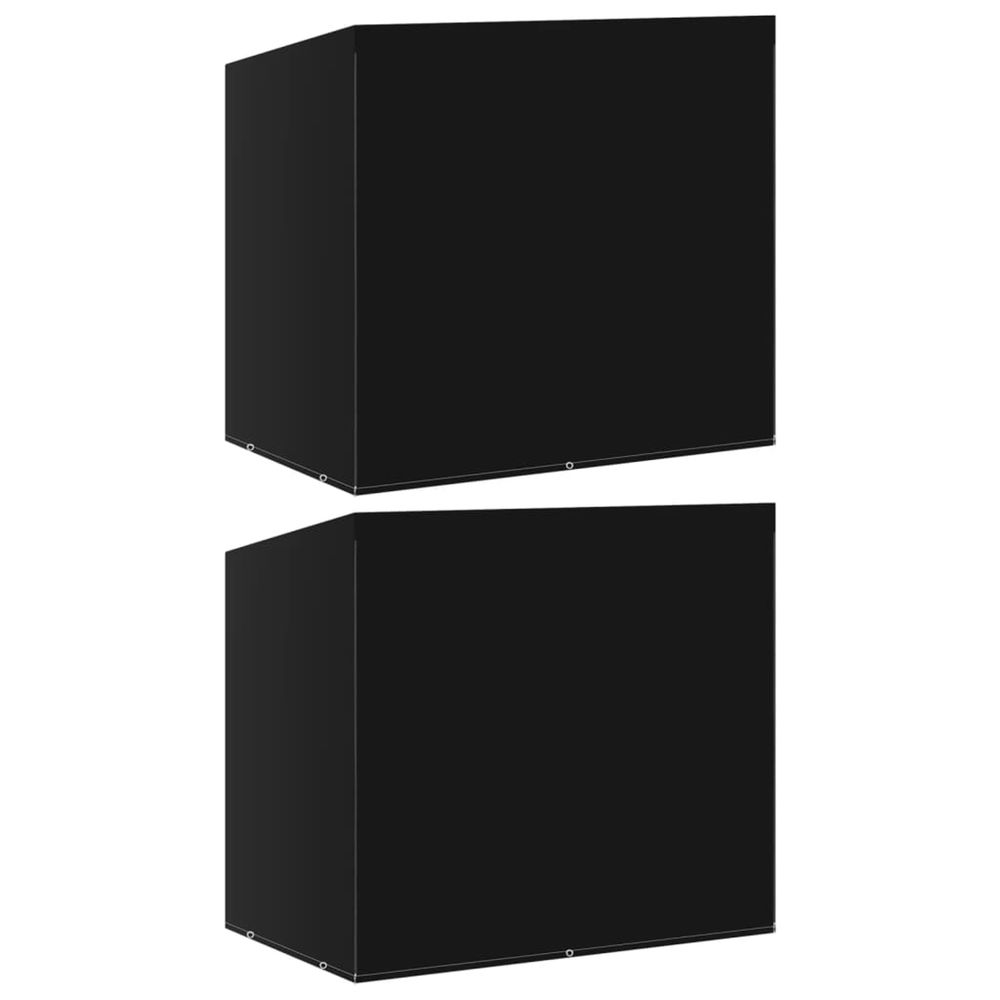 Housses de balancelle 2 pcs 6 œillets 135x105x175 cm