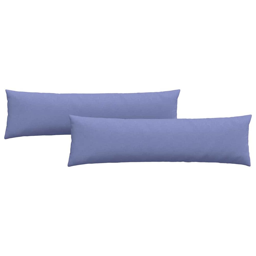 Coussins de canapé 2 pc tissu bleu denim 145 x 40 cm