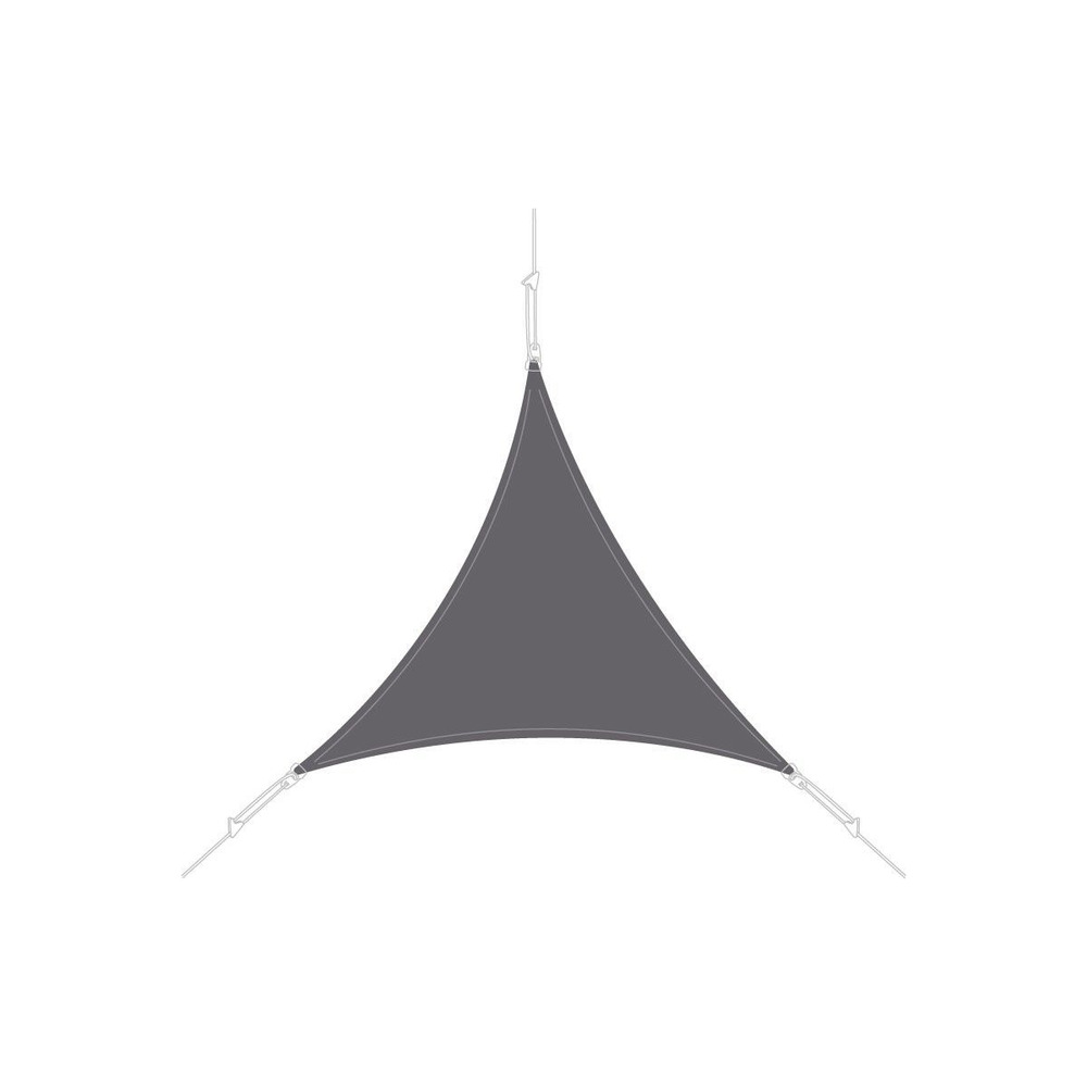 Voile d'ombrage triangle 4x4x4m
