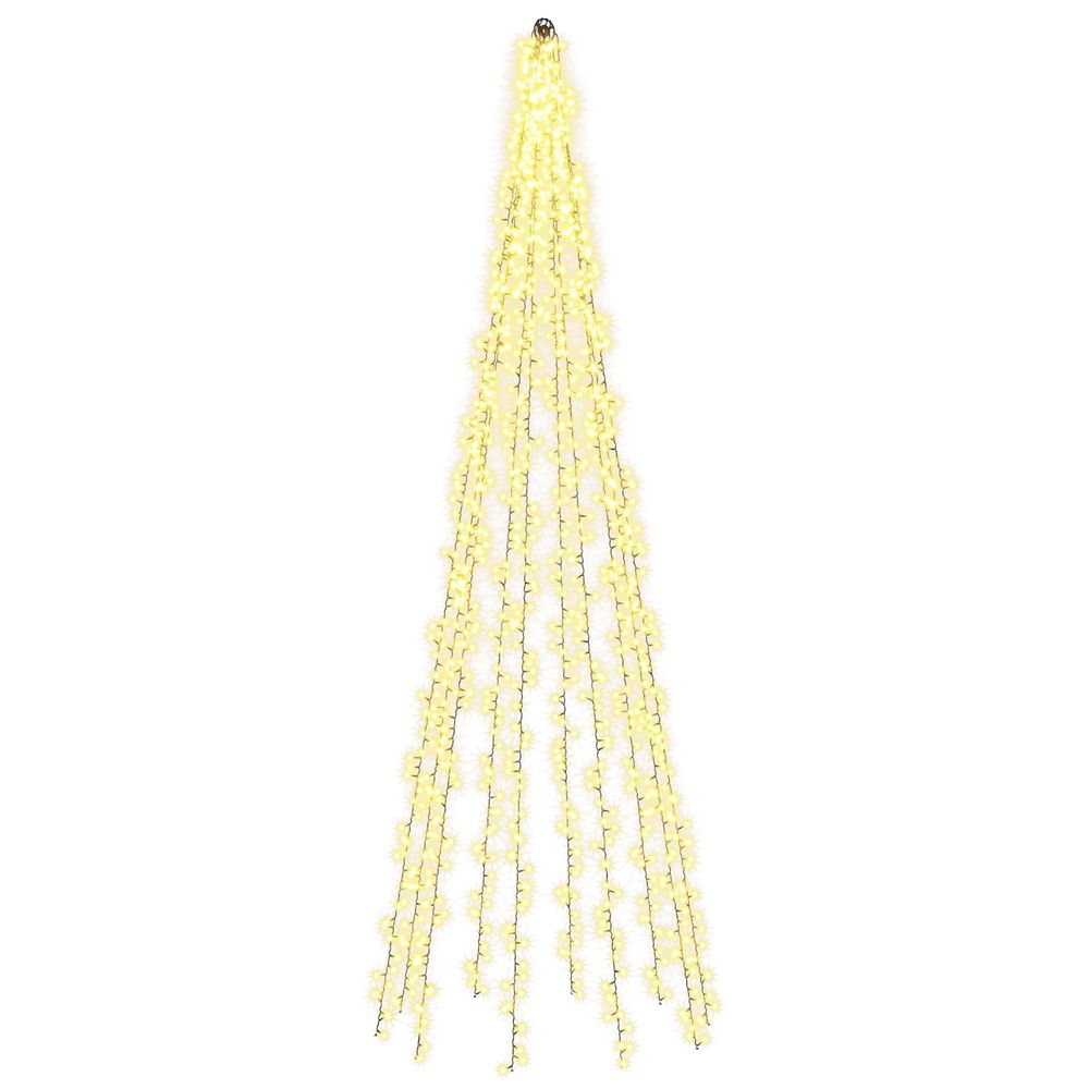 Lumières pour sapin de noël avec 10 led 1550 led blanc chaud