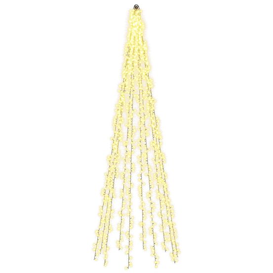 Lumières pour sapin de noël avec 10 led 1550 led blanc chaud
